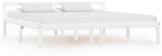 vidaXL Massivholzbett Weiß Kiefer 160x200 cm [283188]