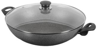 Ballarini Ferrara Granit-Wok-Pfanne, 36 cm, antihaftbeschichtet, mit Deckel