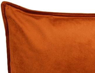 beties Kissenbezug Samt&Sonders, (1 Stück), längliche Samt Kissenhülle ca. 30x70 cm rost-orange