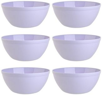 Engelland Müslischüssel Plastikschale, 900 ml, PP-Kunststoff (BPA-frei), (Vorteils-Set, 6-tlg), spülmaschinengeeignet, mikrowellengeeignet, Ø 16 cm, BPA-frei