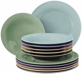 Seltmann Weiden Beat Color Glaze Tafelservice 12-teilig - Mixed