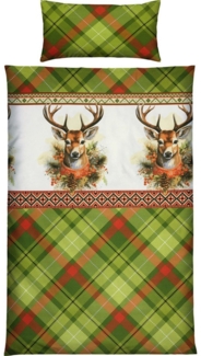 REDBEST Bettwäsche Bettwäsche, Biber, Flanell Karo