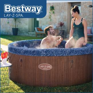 LAY-Z-SPA® ThermaCore™ WLAN-Whirlpool Toronto AirJet Plus™ Ø 190x70 cm, rund
