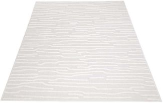 Carpet City Teppich In-& Outdoorteppich Santorini 450, 3D-Effekt, Gestreift, rechteckig, Höhe: 5 mm, Wetterfest & UV-beständig für Terrasse, Balkon, Küche, Flur