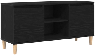 vidaXL TV-Schränk Schwarz 102 x 35 x 50 cm Holzwerkstoff 862584