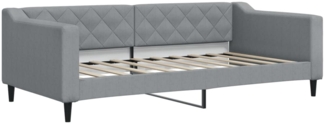vidaXL Tagesbett Hellgrau 90x190 cm Stoff 354171
