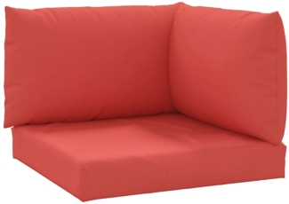 vidaXL Palettenkissen 3-tlg. Rot Oxford-Gewebe 361779