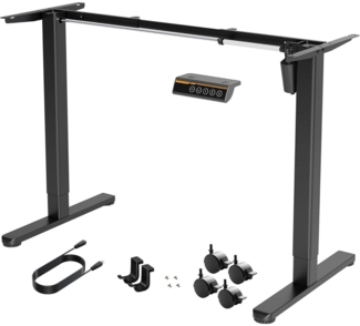 Elektrisches Höhenverstellbares Schreibtischgestell mit Rollen und