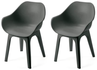 Best Sessel Split 556434 anthrazit 2 Stück