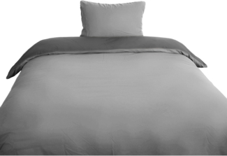 Microfaser Wende-Bettwäsche mit Reißverschluss, für Einzel- und Doppelbett 135 x200 cm + 80 x 80 cm