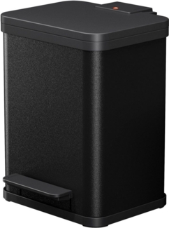 Hailo 'Öko Plus M' Treteimer, Stahlblech, Schwarz, 18 (2x9) Liter