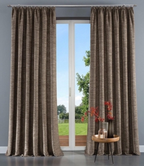 Wirth Vorhang Trondheim 328 g/m², Kräuselband (1 St), blickdicht, Chenille