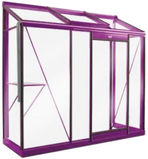 ACD Glas Anlehngewächshaus Miccolo M03 | Silber |