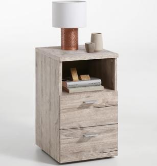 Nachtkommode >Katharyn< in Sandeiche - 35x61,5x39,9cm (BxHxT)
