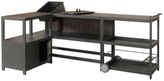 MCW Outdoor-Küche MCW-M64, Element mit Schrankfach, 3 Etagen, mit Rollen, Griff, Schraubfuß