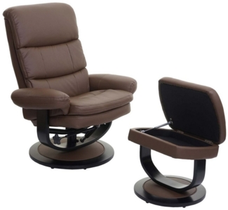 MCW Relaxsessel MCW-C16, 360° drehbar, Extradicke weiche Polsterung, Staufach für Fernbedienung