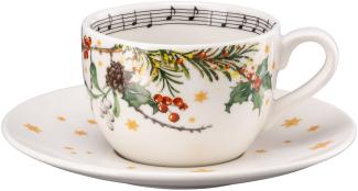 Hutschenreuther Sammelserie 2023 Am Weihnachtsbaum Cappuccinotasse 2tlg