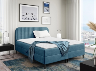 Boxspringbett Briheg 1 (Farbe: Coral 10, Größe: 120 x 200)