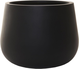 VIVANNO Blumentopf Pflanztopf Fiberglas GIRAR Anthrazit 42x37 cm