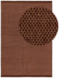 benuta Wollteppich Rocco, rund, Höhe: 5 mm, Kunstfaser, Berber, Ethno-Style, Wohnzimmer