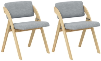 COSTWAY Klappstuhl, 2er Set, klappbar, mit gepolsterter Sitz & Rückenlehne