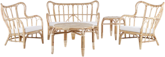 Garten Lounge BRINDISI Rattan Natürlich