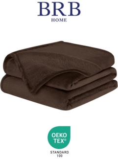 Wohndecke Kuscheldecke Fleecedecke Sofadecke Tagesdecke Bettüberwurf, BRB HOME, 220x240 cm, Flauschig, Weich, Stilvoll, Warm, Einfarbig