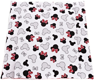 Wickelauflage Wickelunterlage zweiseitig Minnie rote Schleifen