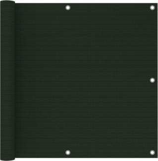 vidaXL Balkon-Sichtschutz Dunkelgrün 90x500 cm HDPE 310974