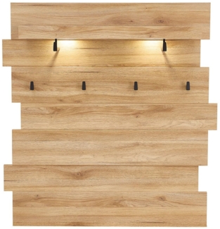Garderobenpaneel vito Clyde , Holzwerkstoff , Holzfarben , 120 x 125 x 32 cm