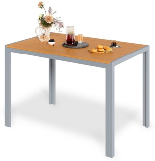 TLGREEN Gartentisch 110x70cm WPC Balkontisch,Rechteckiger Terrassentisch, Esstisch Outdoor (Hitze- und Wetterbeständig, rutschfest, Brettbreite 9cm)