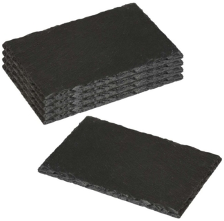 5 Stück Buffetplatte aus Schiefer - 22 x 14 cm