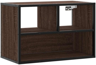 vidaXL TV-Schrank Braun Eiche 60x31x39,5 cm Holzwerkstoff und Metall 848918
