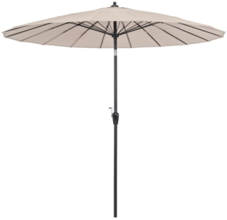 COSTWAY Sonnenschirm, für Balkon, Terrasse, 265cm, um 30° knickbar