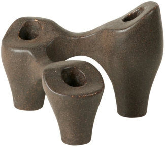 Broste Copenhagen Kerzenleuchter Laia Kerzenleuchter antique brown 16x14 cm, Laia Kerzenleuchter