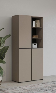 Schuhschrank Kaunas Stauraumschrank 80x40x184cm Farbe wählbar