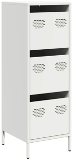 vidaXL Highboard Weiß 39x35x103,5 cm Stahl 851405