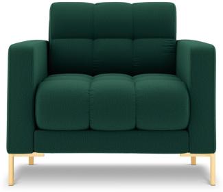 Micadoni Sessel Mamaia | Bezug Green | Beinfarbe Gold Metal