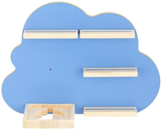 Meinposten Deko-Wandregal Hörspielfigurenregal Kinderregal Wolkenregal 48x35cm, 1-tlg.