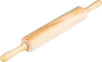 mucHome Nudelholz Klassisches Nudelholz aus Holz mit Gleitlager - 40 cm