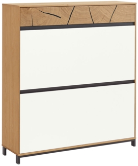 Schuhschrank MONDO Castino , Holz, Holzwerkstoff , Weiß, Holzfarben , 101 x 113 x 31 cm