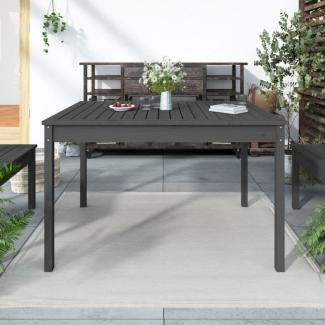 vidaXL Gartentisch Grau 121x82,5x76 cm Massivholz Kiefer 823971