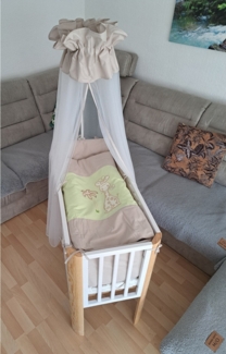 Beistellbett höhenverstellbar mit Himmelset Giraffe