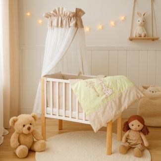 Beistellbett höhenverstellbar mit Himmelset Giraffe