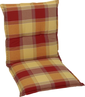 GO-DE Mittellehner-Auflage 108 x 50 x 7 cm rot