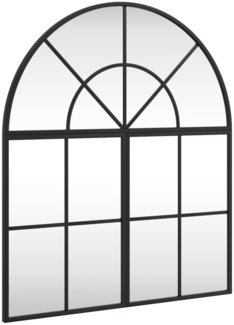 vidaXL Wandspiegel Schwarz 60x70 cm Gewölbt Eisen 3200604