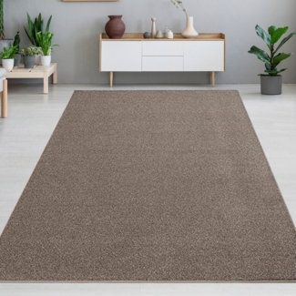 Carpetia Teppich Eleganter grauer Teppich – perfekt geeignet für Flur, Diele, Garderobe, rechteckig, Höhe: 1.7 mm, Modernes Design Hochwertiger Uni-Teppich