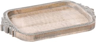 Dekotablett ASIUT Mango Holz Hellbraun