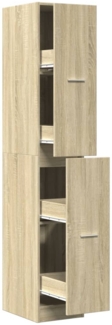 vidaXL Apothekerschrank Sonoma-Eiche 30x41x174,5 cm Holzwerkstoff 3309629