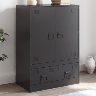 vidaXL Highboard Schwarz 67x39x95 cm Stahl 841805